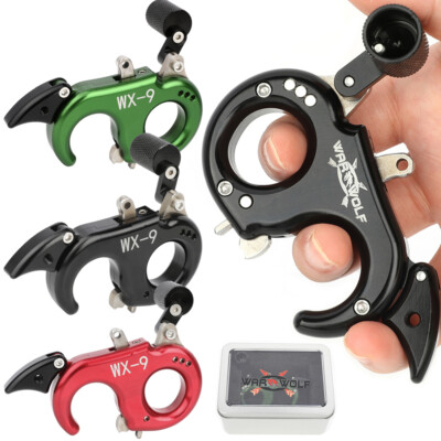 Compoundbogen Release Aids Daumen Trigger 3 Finger Bogenschießen BogenJagd RH LH