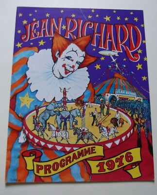 Cirque Program 1976 Jean Richard Mike Frierdmans Alfredo Rudy Alles