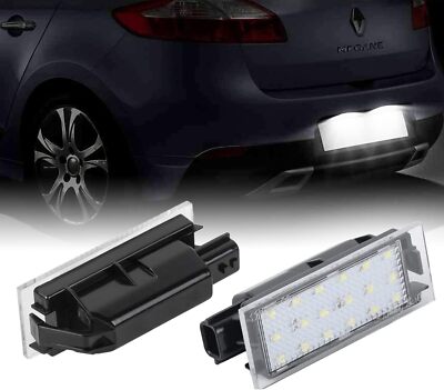 LED Kennzeichenbeleuchtung für Renault CLIO3 4 ESPACE IV TWINGO 2 Megane 3 NEU