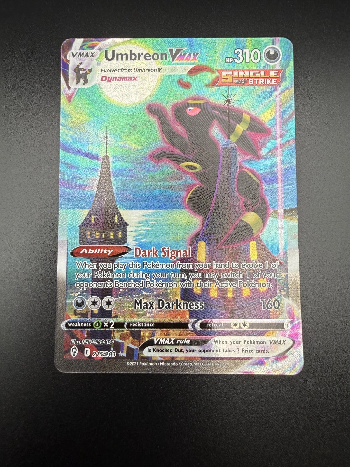 Umbreon VMAX - Evolving Skies #215 Price & Value ($2324.50