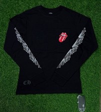 Chrome Hearts Black Long Sleeve T Shirt Red Tongue Pocket Sleeve Graphic Chrome Hearts Black Long Sleeve T Shirt Red Tongue Pocket Sleeve Graphic