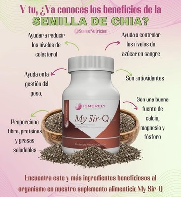 My Sir-Q Caps Ismerely Un Producto 100% Natural Con El Sello De La Compañía