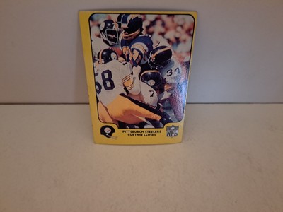 PITTSBURGH STEELERS STEEL CURTAIN CLOSES 1978 Fleer Card 44 JACK LAMBERT HOF Exc