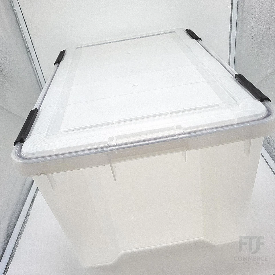 Iris Ohyama Wasserdichte Kunststoff-Aufbewahrungsbox mit Deckel-Mangel