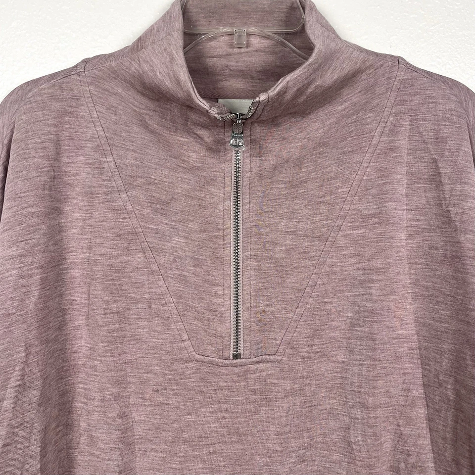 Новый без ценников Varley большой Hawley половина молнии пуловер толстовка в розово-лиловый фиолетовый/розовый Marl - Изображение 3 из 4