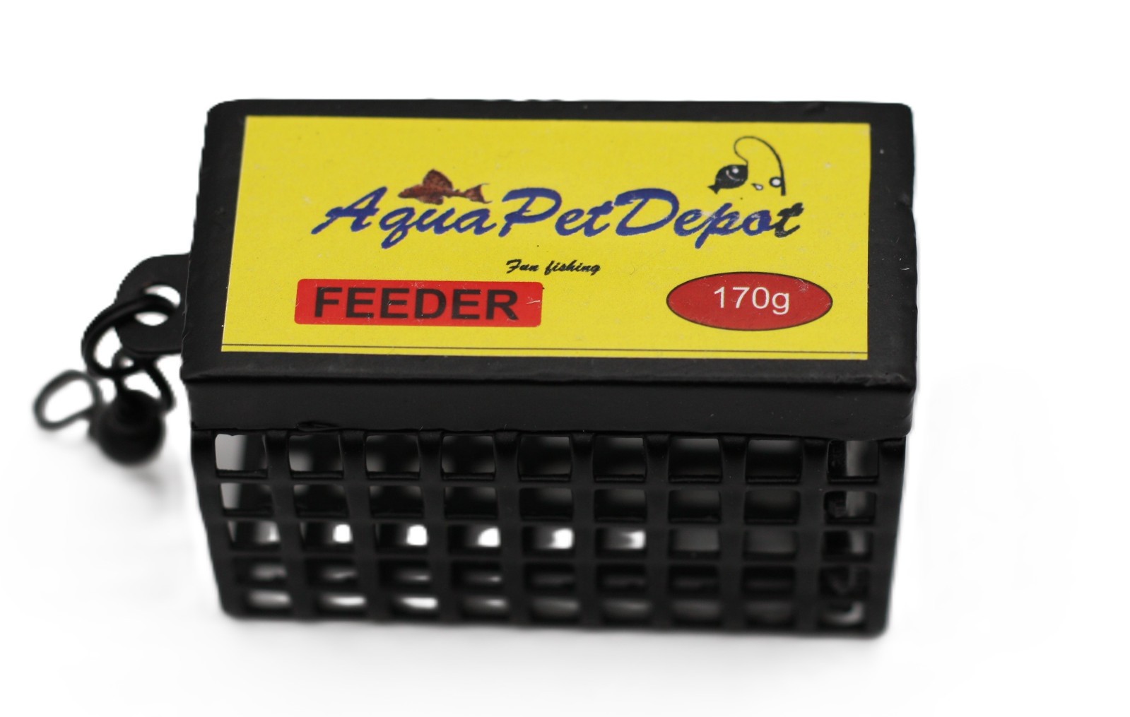 APD 170g x 10St. Feeder Angeln Futterkorb - mit Öse+ Wirbel 59mm x 30mm x 30m