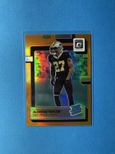 2022 Panini Donruss Optic Alontae Taylor Rated Rookie Orange 161/199 Titans