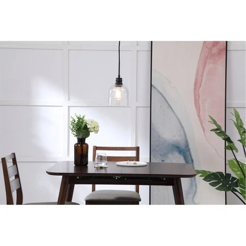 Living District LD6210BK Gabe 1 Light 6 inch Black Pendant Ceiling Light - Picture 2 of 11