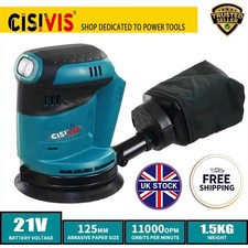 Cordless Random Orbital Sander  5" Dust Bag Discs Machine For Makita 18V Li-ion