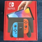 Nintendo Switch OLED 64 GB Neon Rot/Neon Blau Mit OVP und 126 GB SD Karte