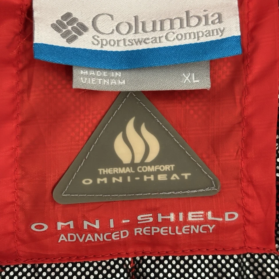 Columbia Omni Shield Quilted Red Vest Women's XL Omni Heat Insulation Zip Up - Image 2 of 4