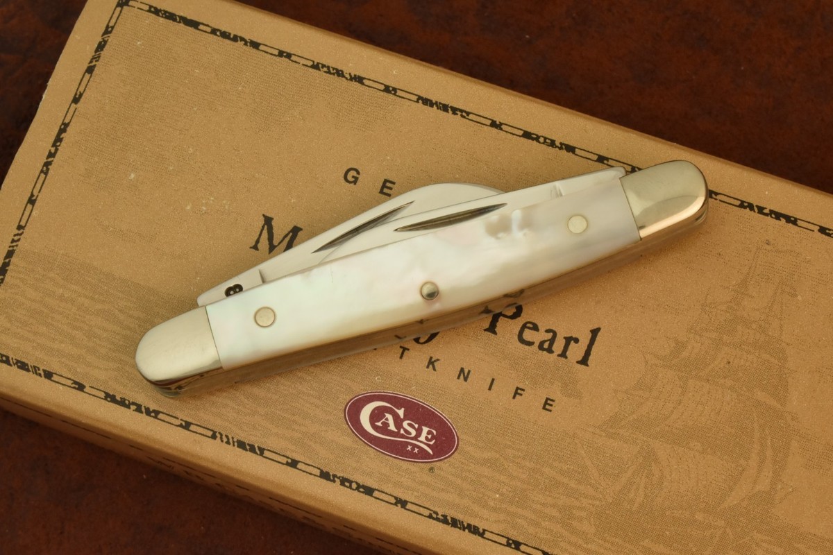 CASE XX USA 3 DOT 1997 MOTHER OF PEARL MINI STOCKMAN KNIFE 8333 SS