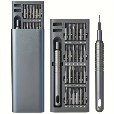 25-in-1 Mini Screwdriver Set, Flathead and Crosshead Small Screwdrivers, Suitabl
