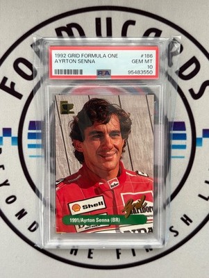 1992 GRID FORMULA ONE AYRTON SENNA #186 PSA 10  