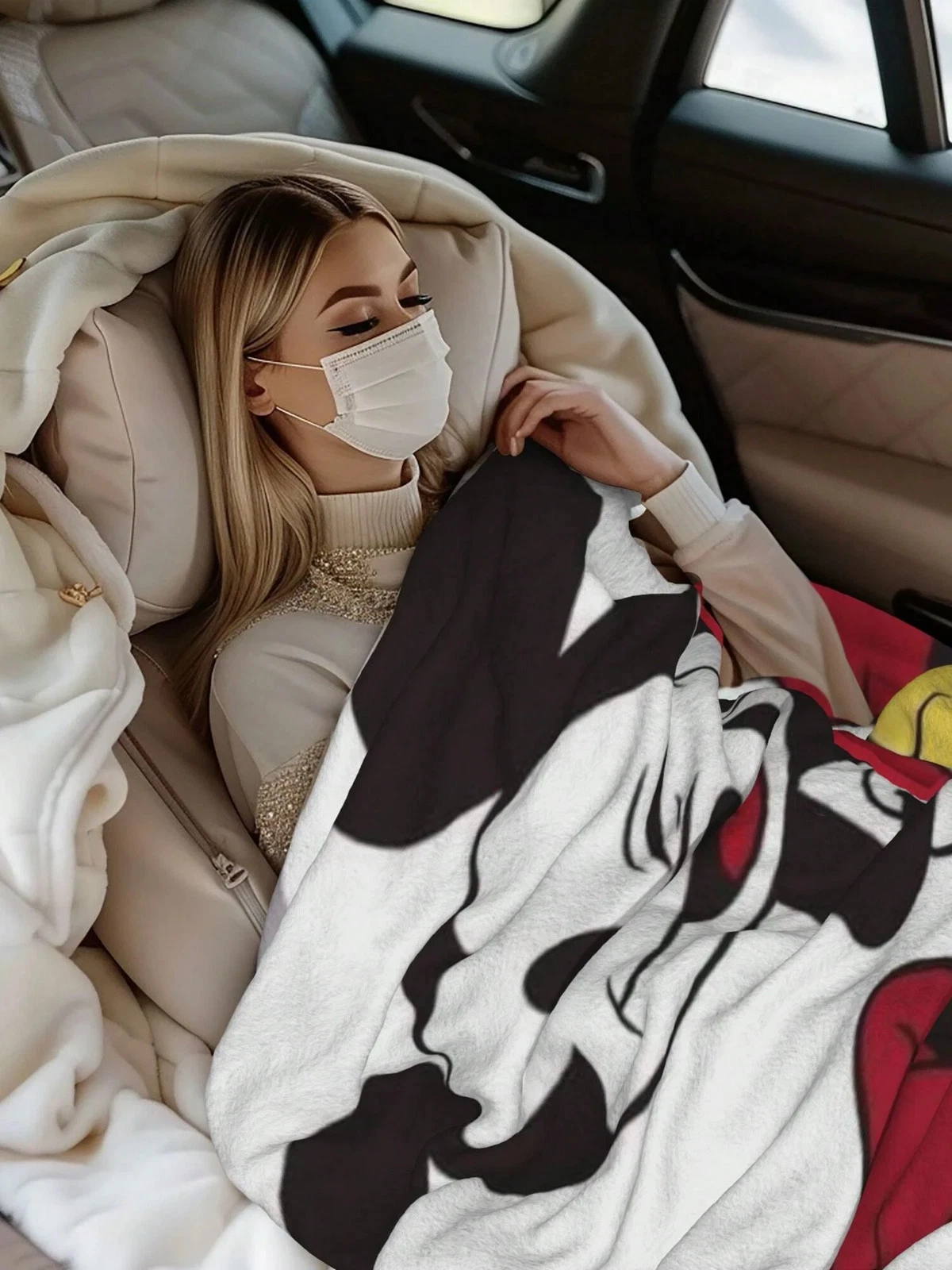 Disney Mickey And His Friends Super Fleece Blanket Decor Home 16