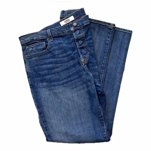Vintage Tommy Hilfiger Men's Adaptive Magnet Fly Blue Jeans Straight Leg 38x32 - product listing photo