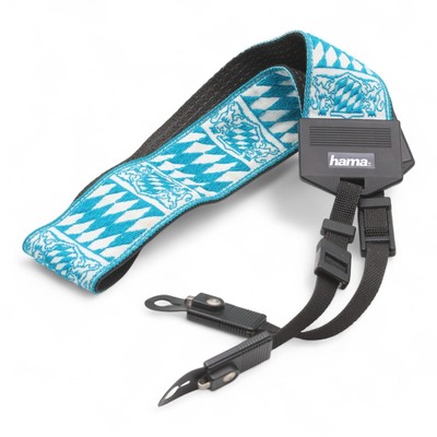 Hama Tragegurt carrying strap breit in Schwarz blau black blue universal 