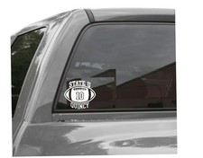 Personalized Football Vinyl Decal Custom Graphic Window Sticker Personalized Football Vinyl Decal Custom Graphic Window Sticker