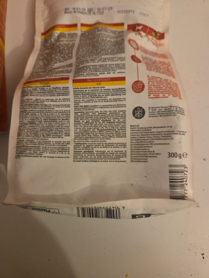 Select Gold Medica Veterinary Diet - MHD: 15.07.25 2.5 Kg+ 300g  - Bild 3 von 3