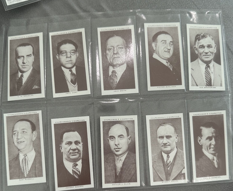 1938 Boxers Boxing Tobacco Card Set Churchman's d Re-Issue by Imperial ...