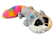 MTY international Raccoon Unicorn Plush Stuffed Animal Rainbow Tail 2020 Walmart