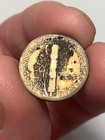 1917-S Silver Mercury Dime, Colorful Rainbow Album Toning — photo 5