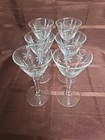 6 Libbey CANDLELIGHT Etched 5 5/8" Liquor Cordial Glasses Stemware 3001 VTG — photo 2