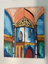 Original Acrylic Abstract Painting Wall Art Handmade Modern Decor 8x10