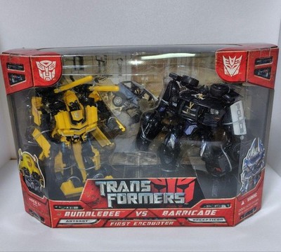 Transformers 2007 Movie Box Bumblebee vs Barricade Action Figure Unused