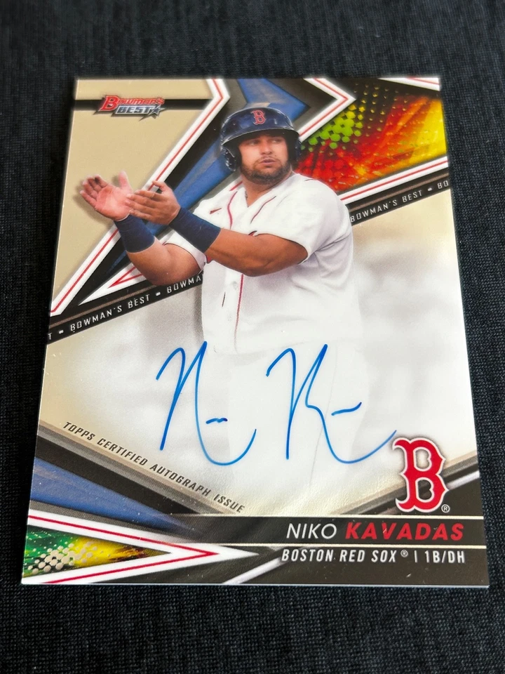 2022 Bowmans Best Niko Kavadas BEST OF 2022 ATOMIC GREEN AUTO #13/99 + 8 AUTOS - Image 4 of 4
