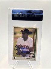 1989 Upper Deck Charlie Hayes #707 (RC) Autograph Card Certified Auto Sirius