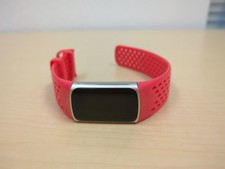 Fitbit Unisex Red Strap LCD Screen Heart Rate Fitness  Activity Tracker