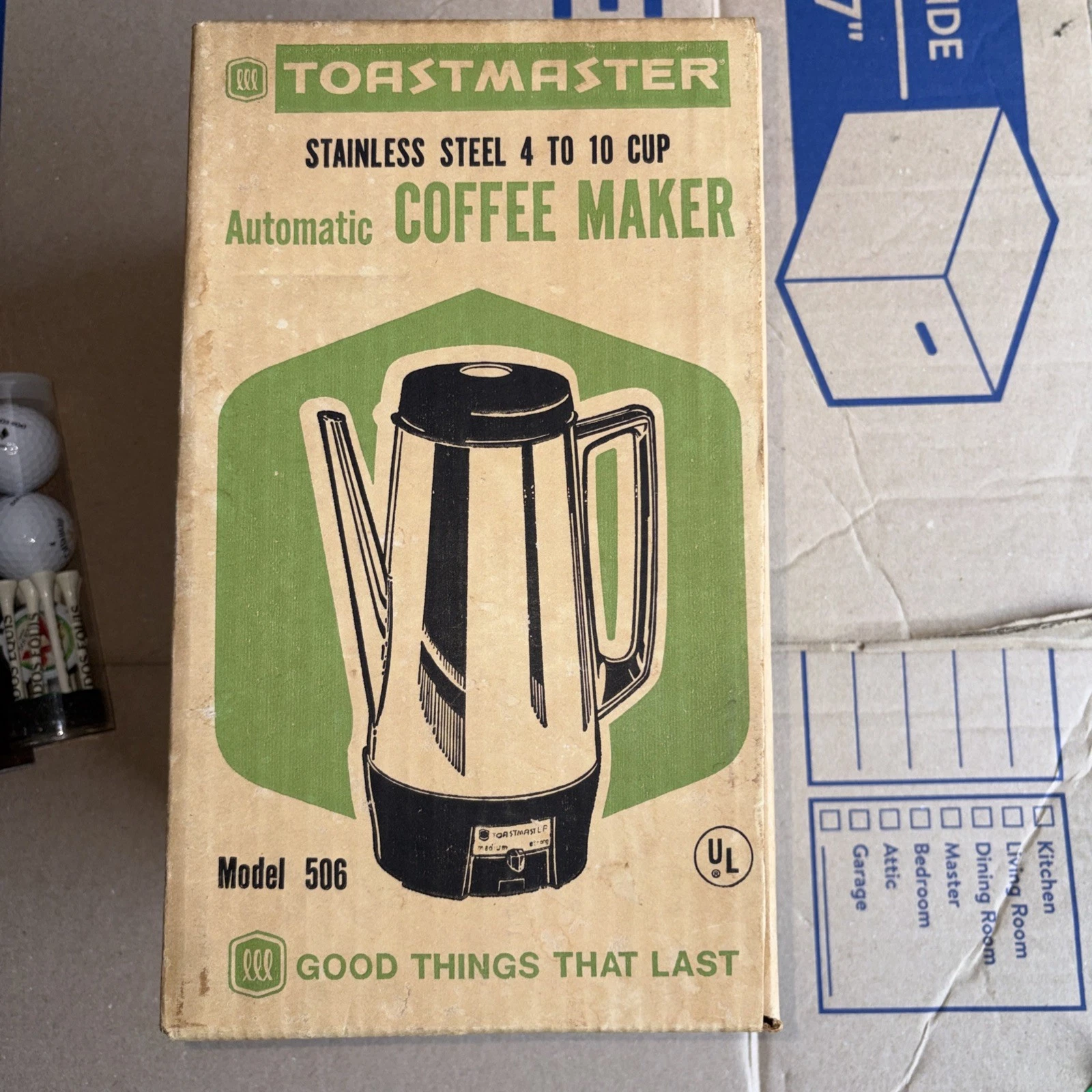 vintage Toastmaster Model 506 automatic stainless steel coffee percolator Rare