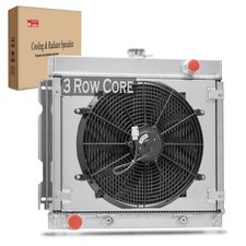 Radiator For Dodge Dart For Plymouth Duster Valiant 1970 1972 3 Row Shroud Fan