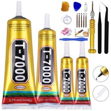 T7000 Black Glue for Cell Phones Mobile Repair Tools kit with Precision Tip, ...
