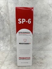 SP-6 Super Probiotic-6 Brightening Whitening Toothpaste Oral Care 4.9oz, Exp2/28