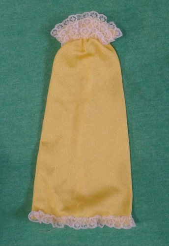 Vintage Barbie Clothes - Superstar Era Yellow Tricot Top