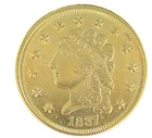 Tribute to America's Most Beautiful Coins $2.50 Gold Plated 1837 Liberty Coin #6