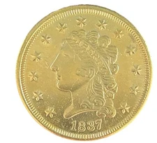 Tribute to America's Most Beautiful Coins - Classic Head $2.50 Gold Piece #6