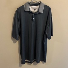 Hickey Freeman Dark Gray Polo Shirt size xxl