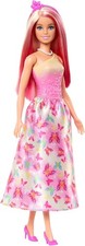 Barbie Royal-Puppe mit fantasievollen Haaren in Blond und Pink, bunten