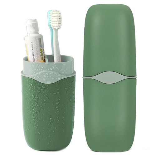 Detachable Travel Toothbrush Holder, Portable Toothbrush Case 3 in 1 Toothpas...