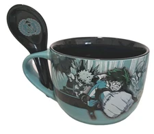 Academia- JUST FUNKY My Hero Academia Class 1-A Ramen Bowl with Spoon | 20 oz