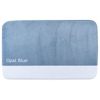 Badematte Badezimmerteppich Badteppich 50X80Cm Blau Weiß Duschvorleger
