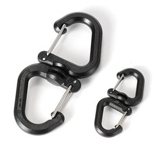 S Shape Spring Clip Hook Clip Keychain Clip Carabiner Keychain Belt Key Holder