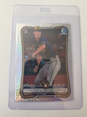 2026 Bowman Chrome Jacob Misiorowski Mojo Refractor RC #35 Brewers Rookie 