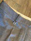 MICHAEL KORS GRAY PLEATED DRESS PANTS SLACKS BUSINESS SUIT WORK DRESSY L 12 — photo 2