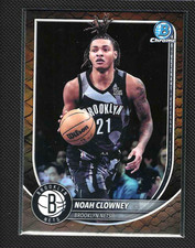 NOAH CLOWNEY Reptilian 2025-26 Bowman Chrome Basketball #BCV-151 Nets