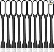 10 PCS USB LED Light Lamp, Portable Eye Care Mini Night Light with Flexible Arm