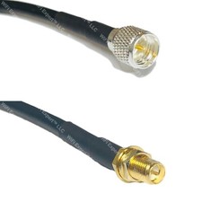 RFC240 MINI UHF MALE to RP-SMA FEMALE Coax RF Cable USA-Ship Lot